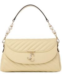Jimmy Choo - Curve Quilted Leather Top-Handle Bag - Lyst