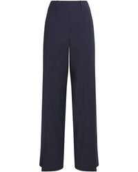 Claudie Pierlot - Wool-Blend Straight Trousers - Lyst