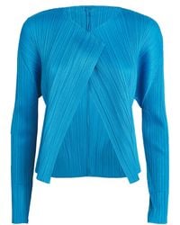 Pleats Please Issey Miyake - Monthly Colors September Pleated Cardigan - Lyst