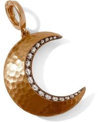 Annoushka - Diamond And Ebony Touch Wood Crescent Moon Charm - Lyst