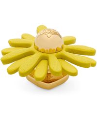 Loewe - X Paula's Ibiza Leather-Trim Flower Pin - Lyst