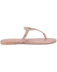 Kurt Geiger - Leather Heart T-Bar Sandals - Lyst