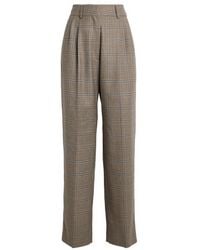 Blazé Milano - Virgin Wool Check Fox Tailored Trousers - Lyst