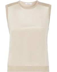 Max Mara - Silk-Cashmere Tank Top - Lyst