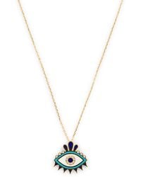 L'Atelier Nawbar - And Diamond Queen Eye Pendant Necklace - Lyst