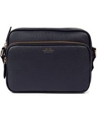 Smythson - Leather Panama Cross-Body Bag - Lyst