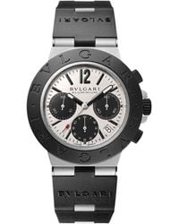BVLGARI - Aluminium Titanium Chronograph Watch 40mm - Lyst