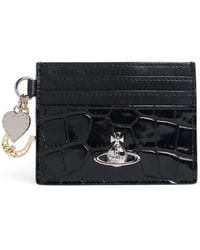 Vivienne Westwood - Leather Embellished Orb Card Holder - Lyst