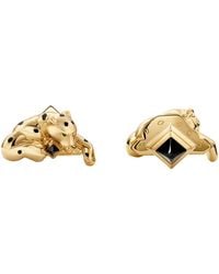 Cartier - Tsavorite And Onyx Panthère De Cufflinks - Lyst