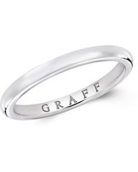 Graff - Platinum Classic Wedding Ring - Lyst