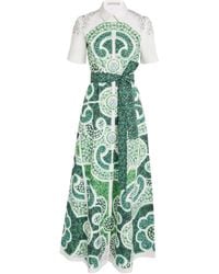Mary Katrantzou - Green Topiary Maxi Dress - Lyst