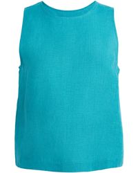 Eres - Linen Sleeveless Ravie Blouse - Lyst