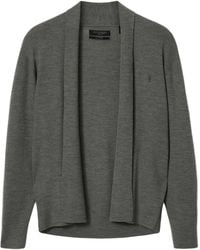 AllSaints - Merino Wool Mode Cardigan - Lyst