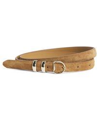 Sandro - Suede Buckle Belt - Lyst