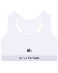 Balenciaga - Logo Sports Bra - Lyst