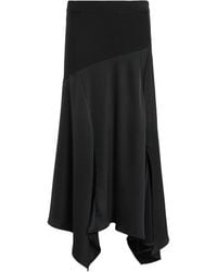 AllSaints - Satin Pia Midi Skirt - Lyst