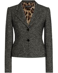 Dolce & Gabbana - Wool-Blend Single-Breasted Blazer - Lyst