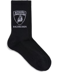 Balenciaga - Cotton-Blend Nano Bb Socks - Lyst