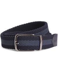 Paul & Shark - Cotton Woven Reversible Belt - Lyst