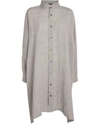 Eskandar - Linen Longline Shirt - Lyst