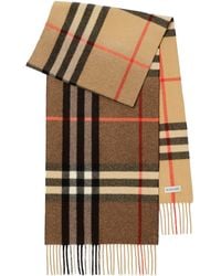 Burberry - Cashmere Gradient Check Scarf - Lyst
