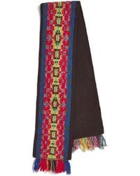 Dries Van Noten - Wool-Blend Fringed Scarf - Lyst