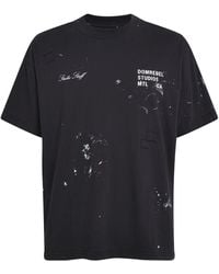 DOMREBEL - Cotton Paint-Splatter Staff T-Shirt - Lyst