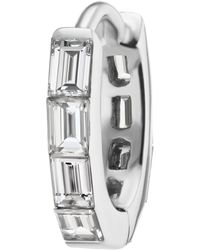 Maria Tash - Invisible Set Baguette Diamond Eternity Hoop Earring - Lyst