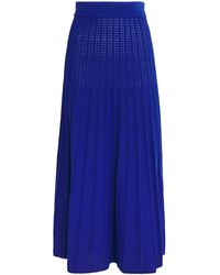 Edeline Lee - Knitted Pleated Midi Skirt - Lyst