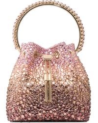 Jimmy Choo - Embellished Bon Bon Top-Handle Bag - Lyst