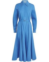 Emilia Wickstead - Cotton Marione Midi Shirt Dress - Lyst