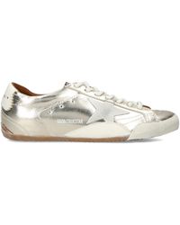 Golden Goose - Metallic Leather True Star Sneakers - Lyst