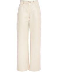 MAX&Co. - Faux Leather Trousers - Lyst