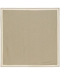 Saint Laurent - Silk Geometric Print Scarf - Lyst
