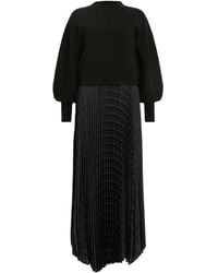 AllSaints - Pleated Sinead Sweater Dress - Lyst