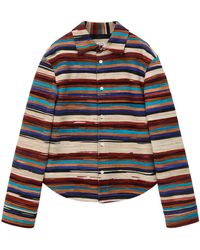 Loewe - Lambskin Painted Overshirt - Lyst