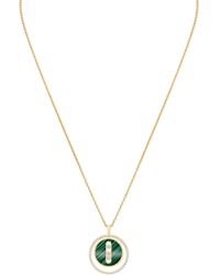 Messika - Yellow Gold, Diamond And Malachite Lucky Move Necklace - Lyst