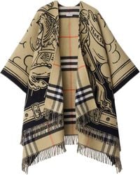 Burberry - Stormy Knight Fringed-Edge Cape - Lyst