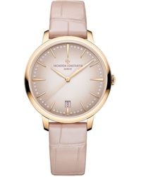 Vacheron Constantin - Rose Gold And Diamond Patrimony Self-winding Watch 36.5mm - Lyst
