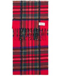 Johnstons of Elgin - Cashmere-Silk Tartan Scarf - Lyst