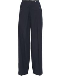 Sandro - Asymmetric Wide-Leg Tailored Trousers - Lyst