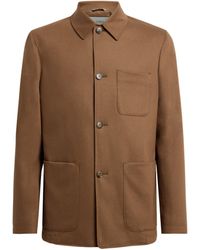 Canali - Stretch-Wool Chore Overshirt - Lyst
