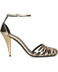 Givenchy - Metallic Cage Sandals 95 - Lyst