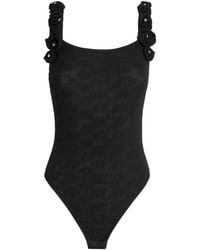 Sandro - Knitted Floral Bodysuit - Lyst