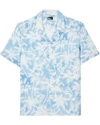 The Kooples - Palm Tree Print Short-sleeve Shirt - Lyst