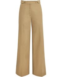Sandro - Cotton Wide-Leg Trousers - Lyst