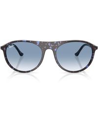 Ray-Ban - Rb2215 Rounded Square Sunglasses - Lyst