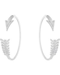 Boucheron - And Diamond Nature Triomphante Flèche Hoop Earrings - Lyst