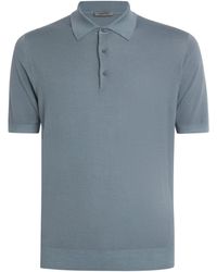 Corneliani - Virgin Wool Polo Shirt - Lyst
