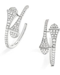 Marli New York - Small And Diamond Cleo Hoop Earrings - Lyst